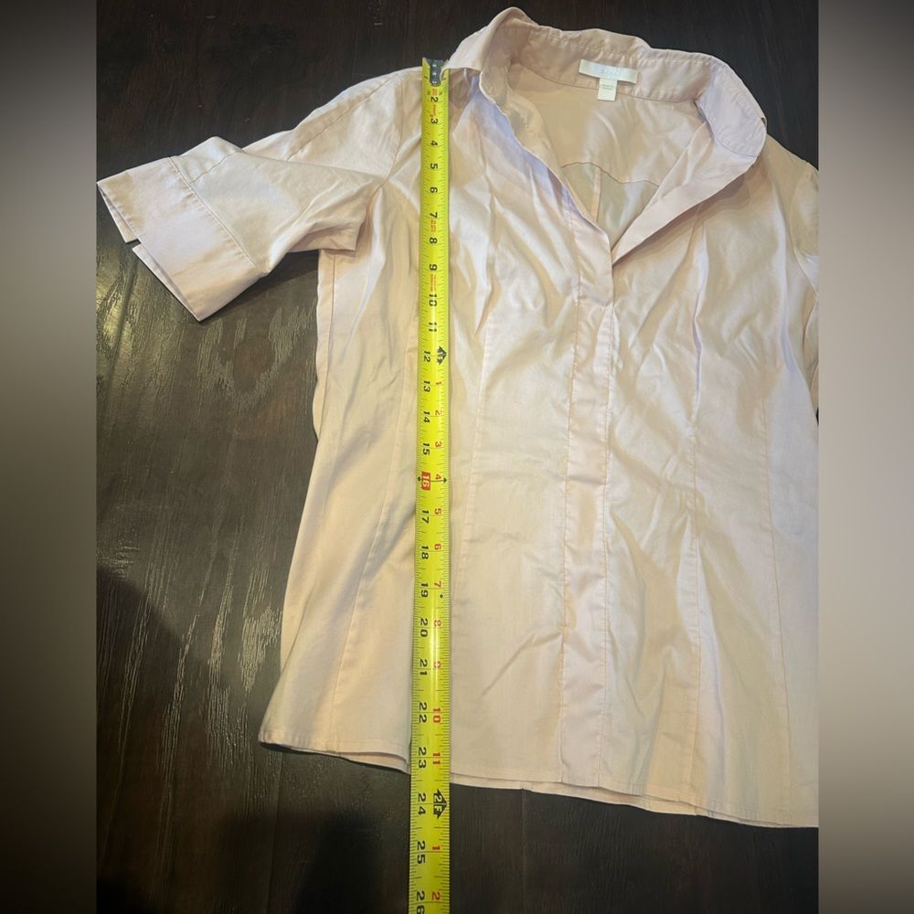 Hugo Boss Women's Light Pink Collar Bouse Size 8 - Picture 10 of 10